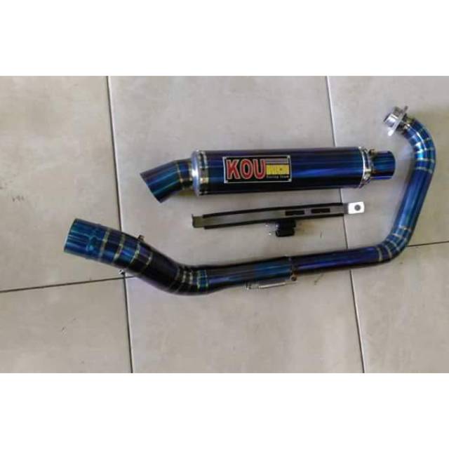 knalpot kou satria FU.full bluemon.full cacing.