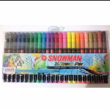 

Snowman Brush Pen set 24