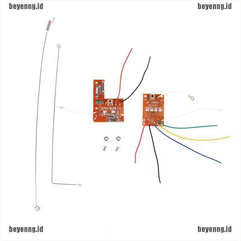 Beye Papan Sirkuit Pcb Transmitter Receiver Antena Remote Control 4ch 27mhz