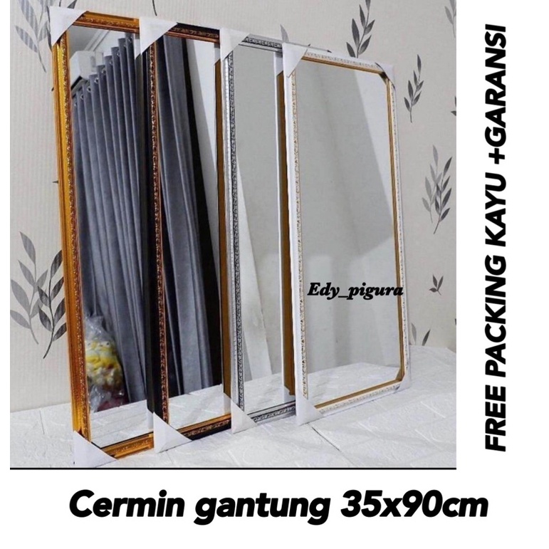 TERMURAH CERMIN GANTUNG 35x90cm GARANSI