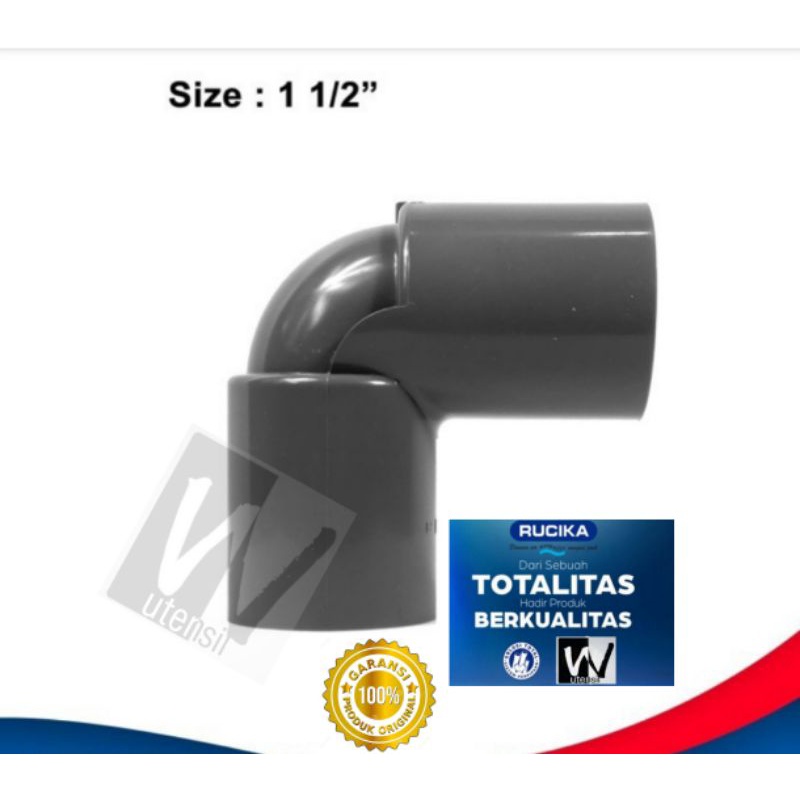 Knee PVC AW 1.1/2" inch RUCIKA Elbow PVC