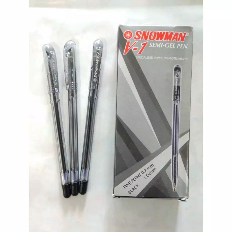 (ECER) PULPEN SNOWMAN V1 SEMI GEL PEN ECER