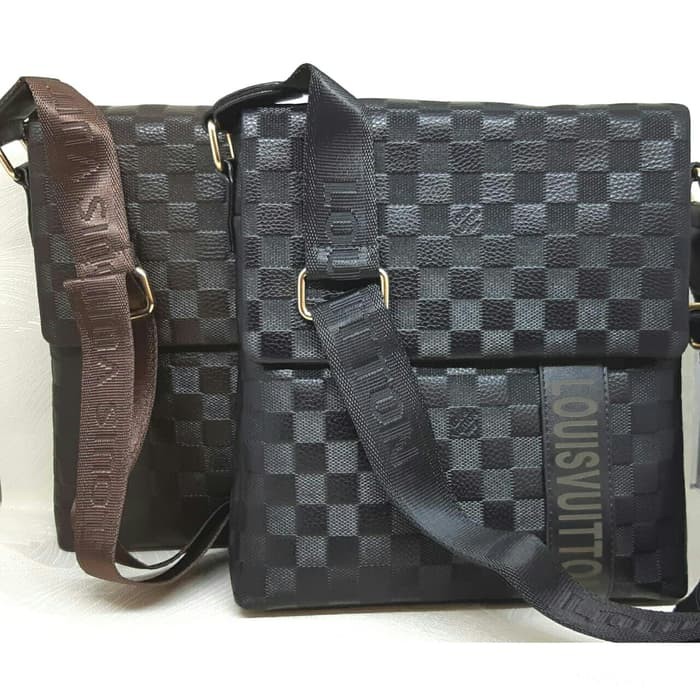 Barang Bagus Harga Terjangkau Tas Bahu Cowok J65C3  Tas Selempang Kulit Lv Embos 8622 -