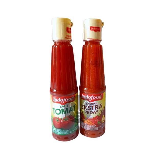 Indofood Sambal Tomat Extra Pedas Botol Pvc 135ml Botol All Varian