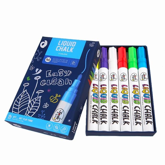 

Joan Miro 6 color Liquid Chalk Marker Dustfree spidol kapur tanpa debu