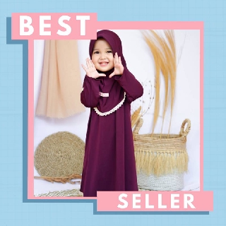  BAJU  GAMIS  ANAK PEREMPUAN USIA 1TH SIZE S  BY AISKA HIJAB 