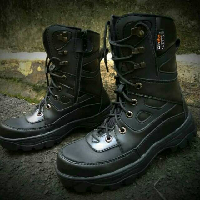 Sepatu safety pdl hitam sepatu security sepatu pol pp