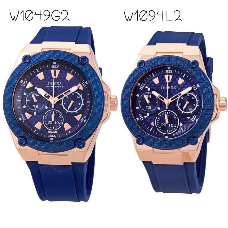 JAM TANGAN COUPLE GUESS W1049G2 & GUESS W1094L2 ORIGINAL GARANSI 1 TAHUN