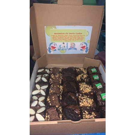 

Fudgy brownis sekat 1 loyang