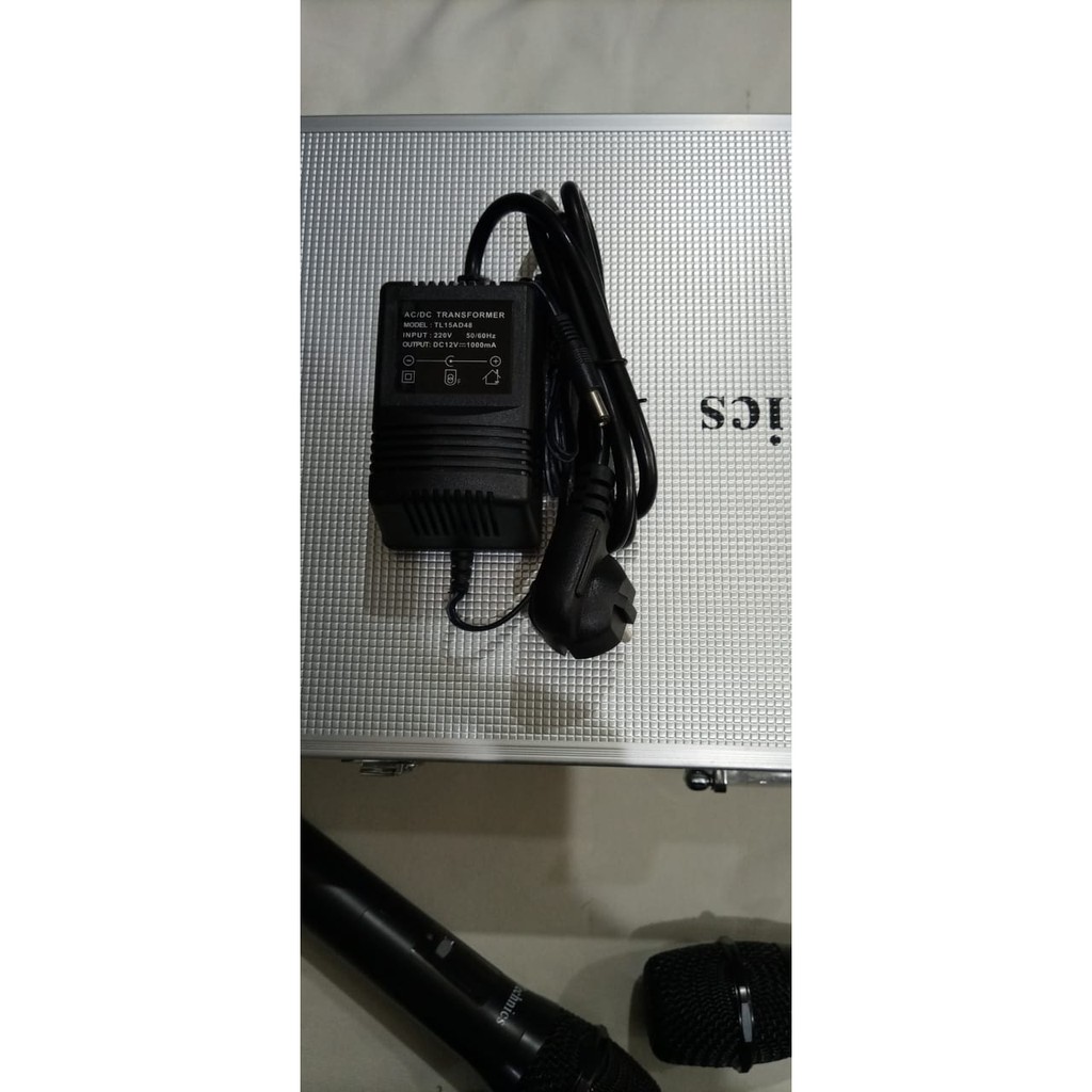 Mic Wireless Mikrophone Nirkabel Technis Technic TN-999 TN 999 Handleheld Genggam 2 Ch Chanel Adjust