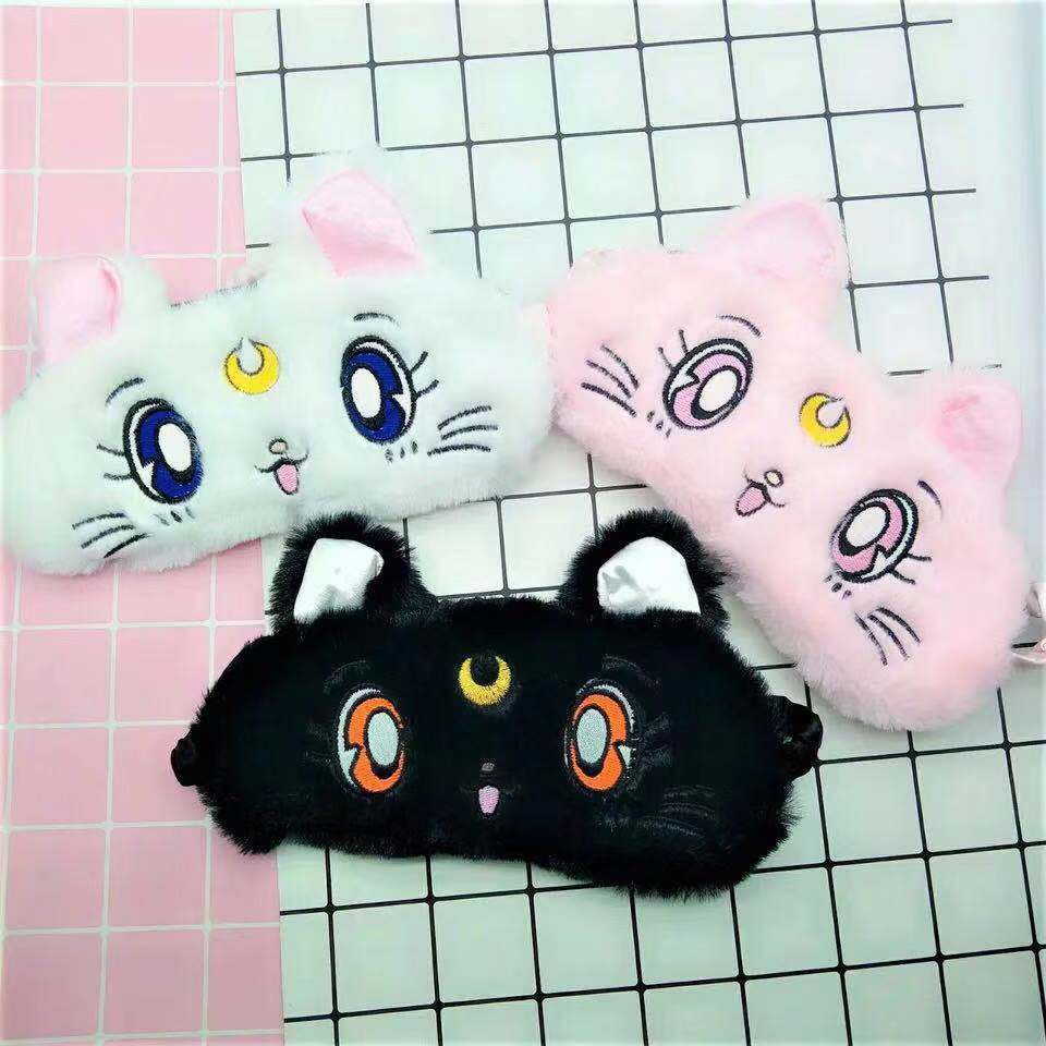 EPSM luna cat sailor moon eyepatch ice gel eye mask masker mata penutup mata tidur sailormoon