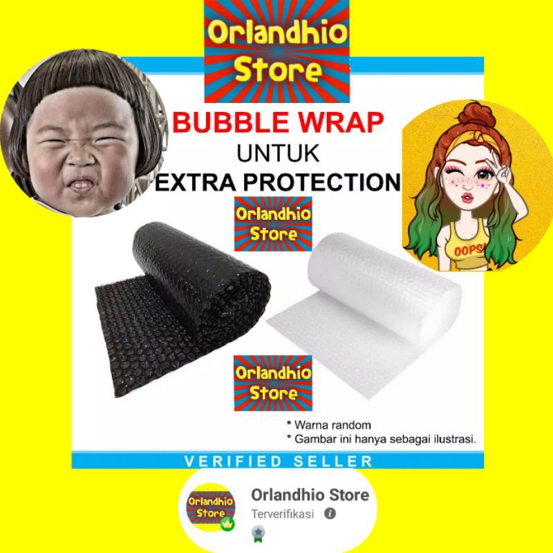 

Bubble Wrap untuk EXTRA PROTECTION agar paket kalian EXTRA AMAN