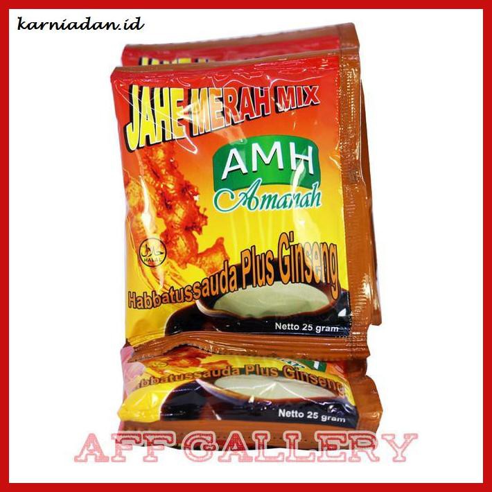 

lanoisidartdrink- jahe merah mixx habbatusaudah plus gingseng | jahe merah mix amh amana -asliii-