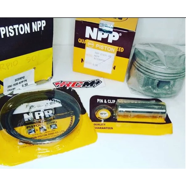 PISTON SEHER SEKER KIT SET ORI ORIGINAL SCORPIO Z PIO NPP ORI NPP ASLI