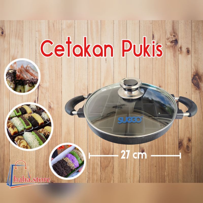 Cetakan kue pukis 10 lubang SUGGO / Cetakan pukis anti lengket 25 cm/ loyang cetakan pancong