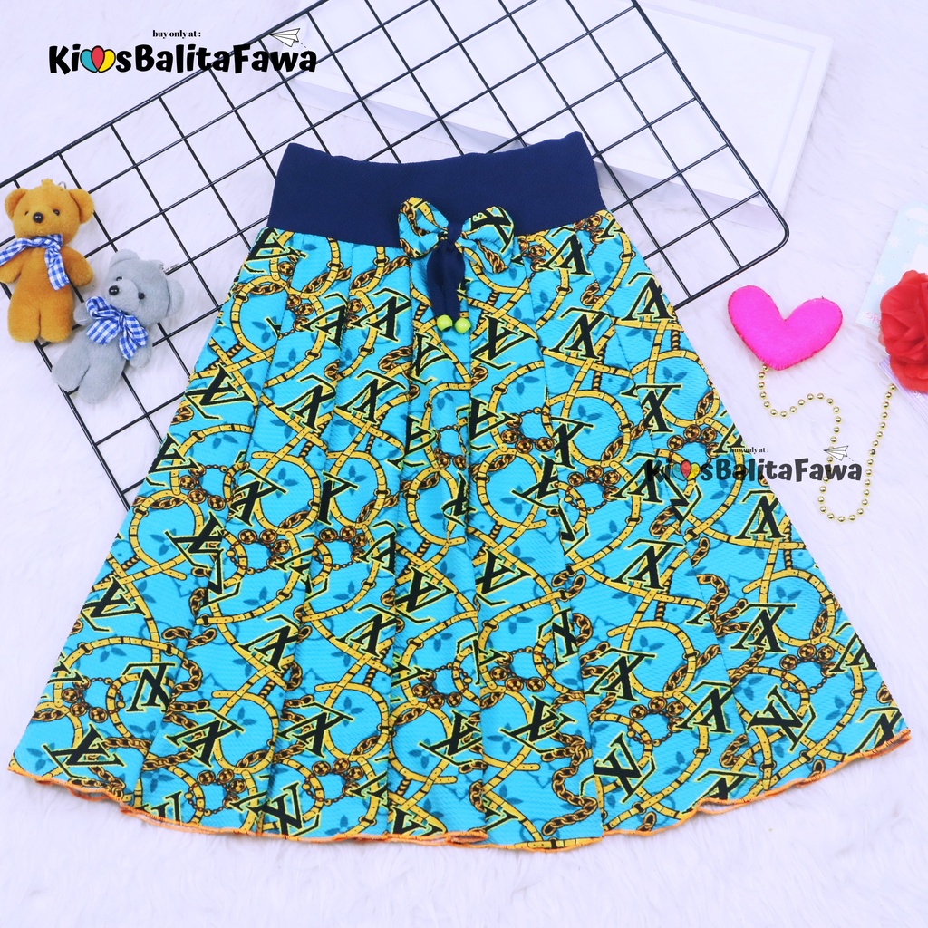 [MOTIF] Rok Pita Bianca uk 8-10 Tahun / Skirt Pendek Polos Motif Anak Perempuan Cewek Bawahan Umbrella