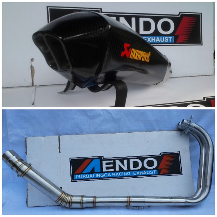 Knalpot Akrapovic Monster Fullsystem Ninja 250 R/Fi