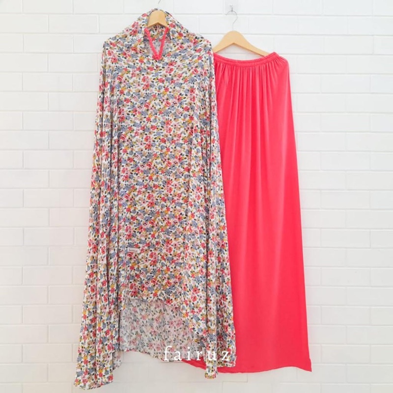 Mukena sunrise Fairuz | Mukena dewasa | Mukena jumbo | Mukena Rayon