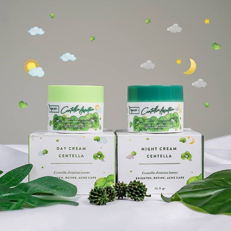 NPURE CENTELLA ASIATICA DAY CREAM / NPURE CENTELLA ASIATICA NIGHT CREAM / PAKET NPURE DAY + NIGHT
