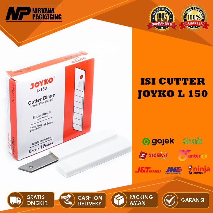 

ISI PISAU CUTTER CUTER BESAR JOYKO L 150 L150 L-500 REFILL KATER