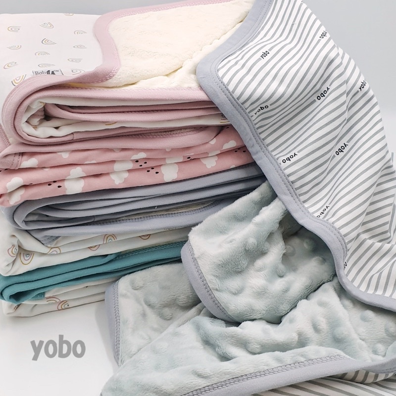 YOBO Baby Blanket (Minky/Emboss) | SELIMUT KAOS BAYI