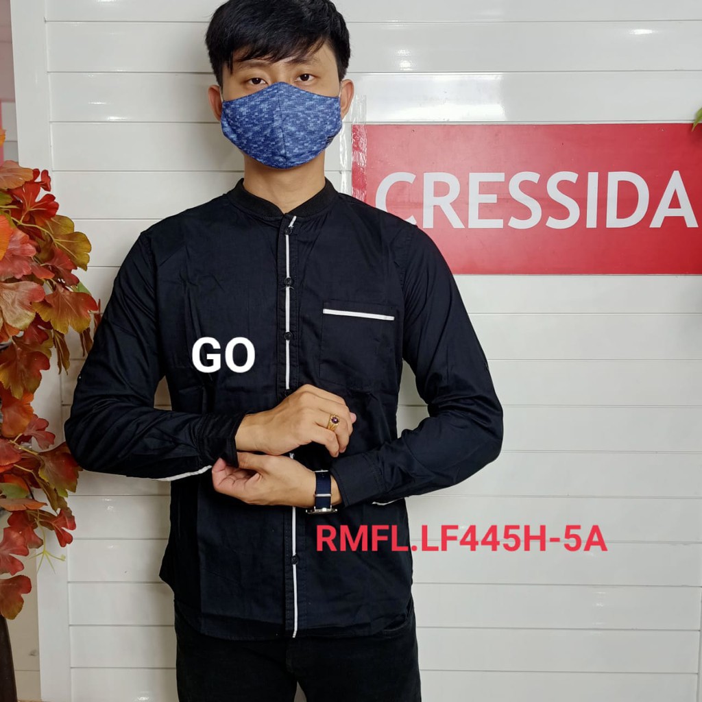 gos CRESSIDA KOKO/TAQWA Pakaian Pria Atasan Baju Muslim Kemeja Hem Slimfit Original Lengan Panjang