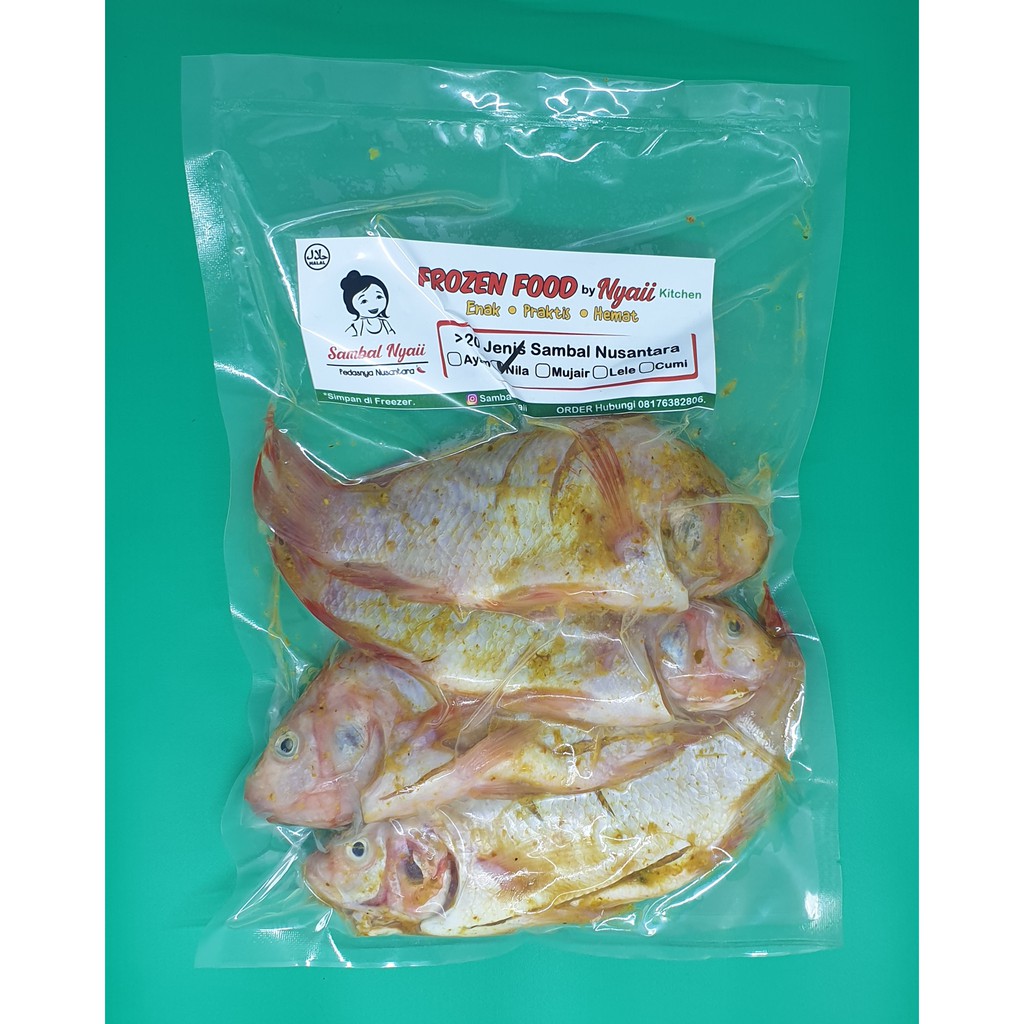 Ikan Nila/Mujair Bumbu Kuning Siap Goreng (Frozen)