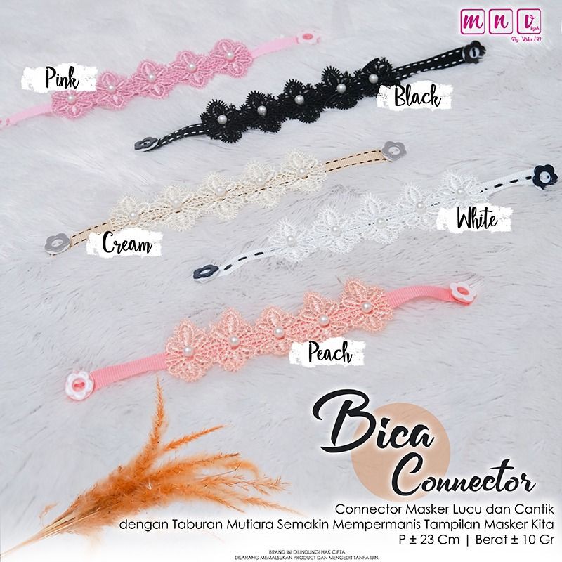 BICA ORIGINAL RAQUMI HIJAB | CONNECTOR RAQUMI | SAMBUNGAN MASKER | CONNECTOR MASKER