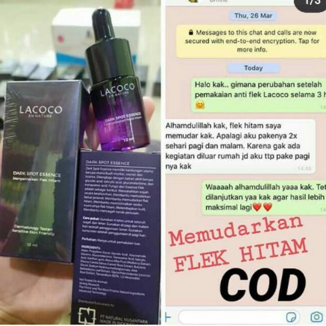 Serum lacoco flek nasa