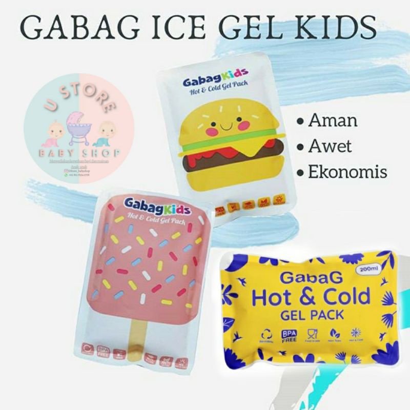 Gel Ice gabag Ice gel gabag Pendingin tas asi / Cooler bag / Ice Gel Hot and Cold 200 ml