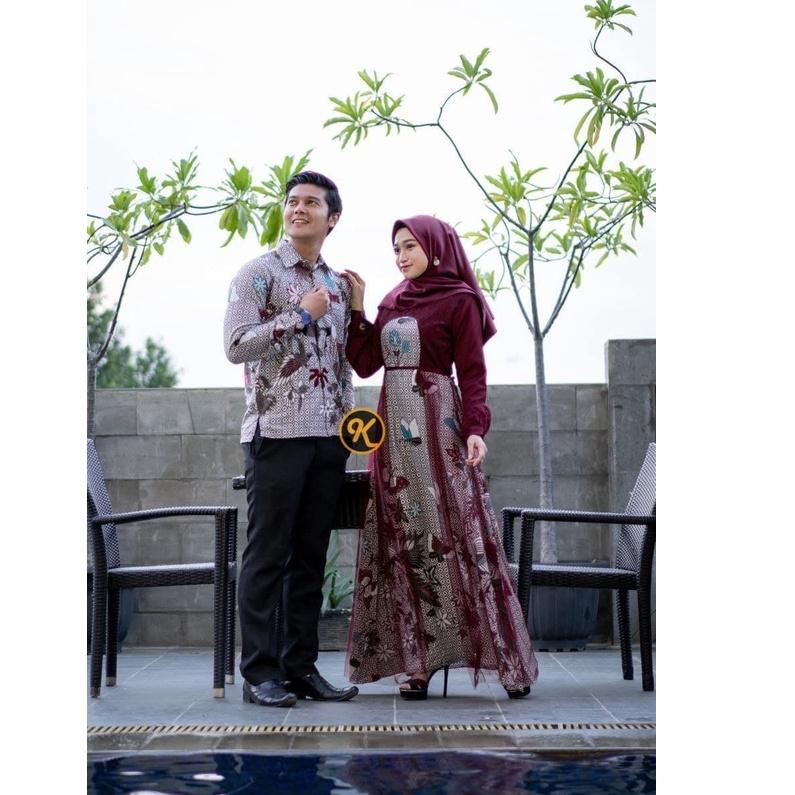 Terlaris.. Batik Couple Kebaya Modern Kebaya Tunangan Lamaran Baju Wisuda Batik Brukat Terbaru gamis