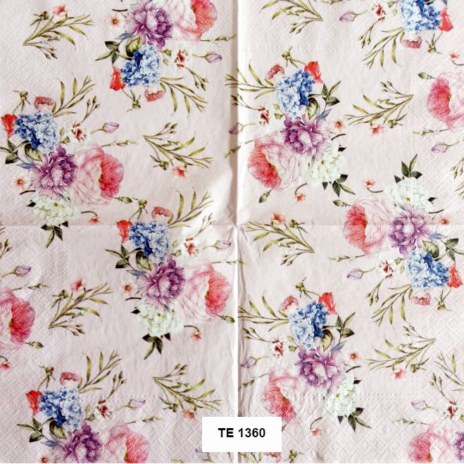 Tisu Napkin Kerajinan Decoupage Eropa 33X33 CM TE 1360 TTS