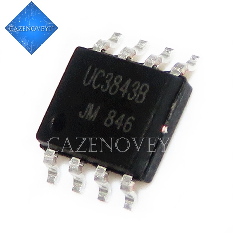 10pcs / lot Sparepart Komponen Elektronik Chip IC UC3843AN UC3843 3843B UC3843A 3843A SOP-8