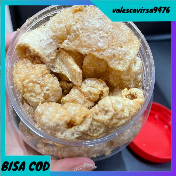 

⭐BISA COD⭐ Krupuk kulit babi / cu jiu ca asli kalbar