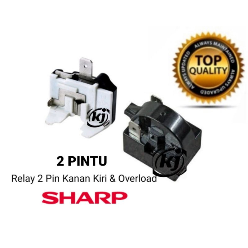 Relay ptc overload kulkas Sharp 2 pintu