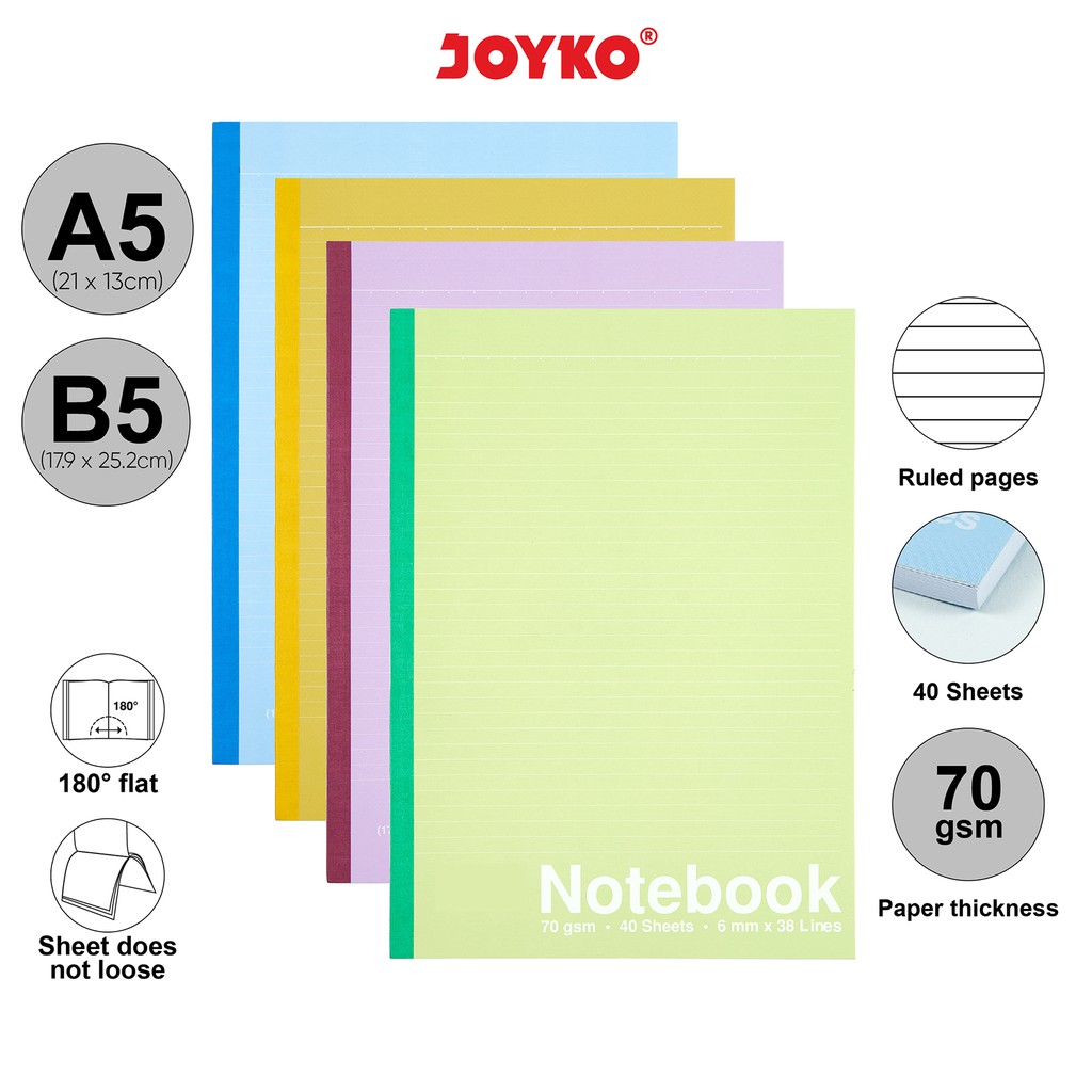 

Buku Tulis Catatan Notebook Joyko Soft Cover