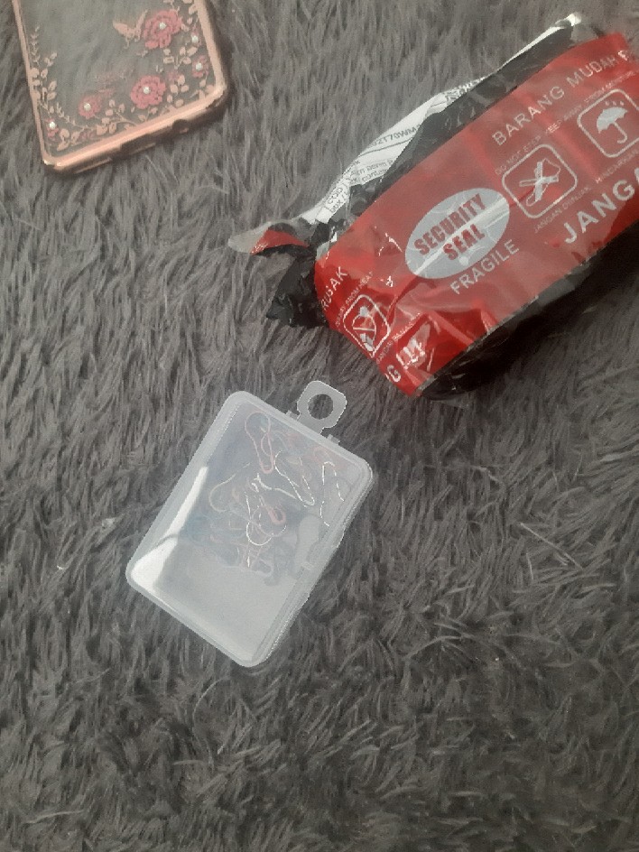 [ Cod ] Jarum Peniti Bohlam Premium Box / Kotak / Container Bulat Isi 50