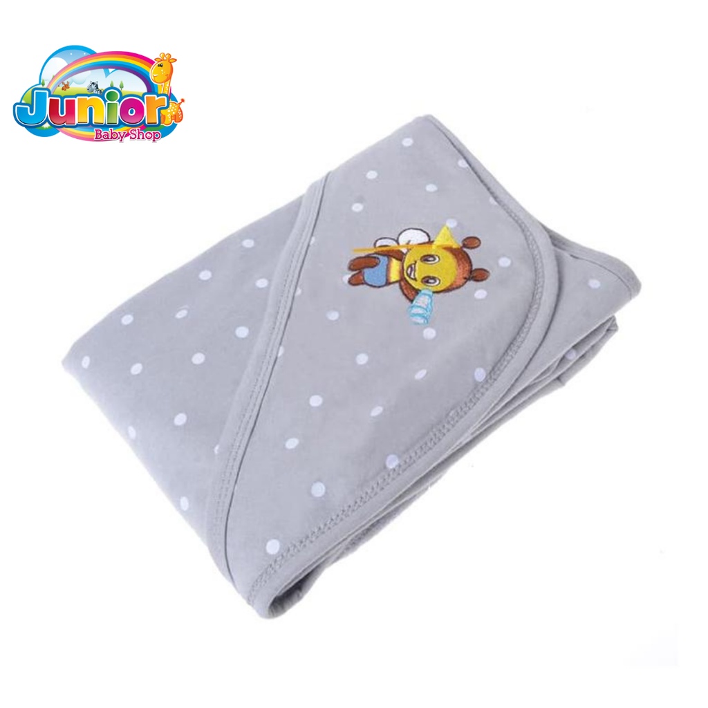 Babybee Fluffy Hood Blanket - Selimut Bayi