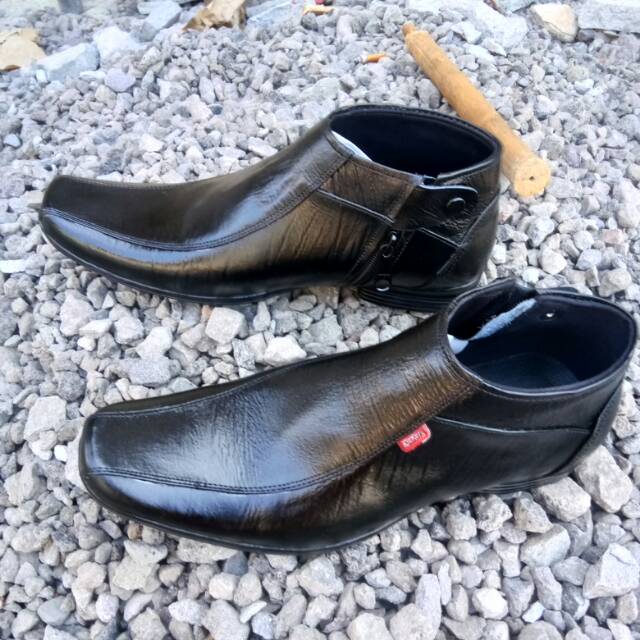 Sepatu pdh dinas kulit asli sepatu boots  pantopel fantopel kulit asli