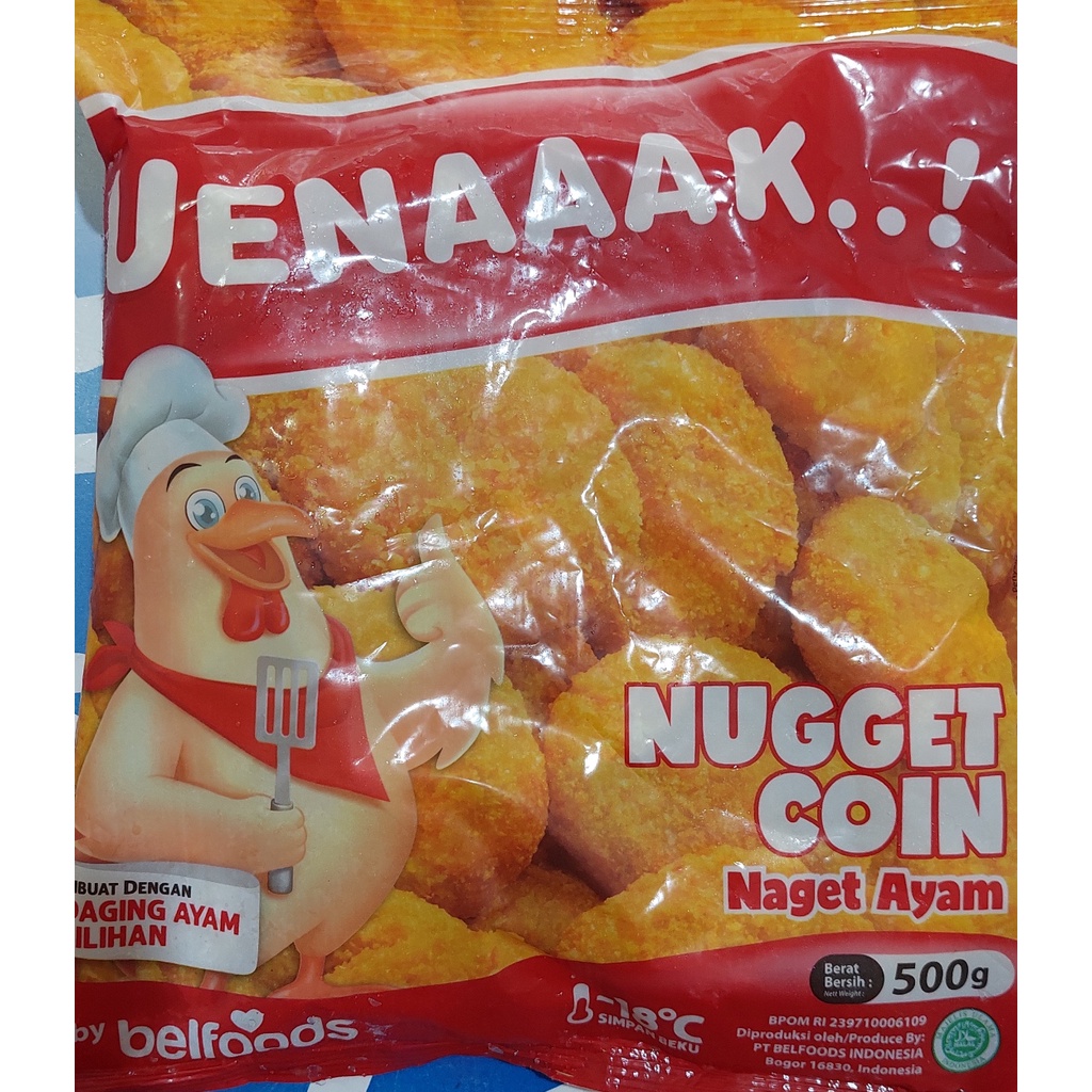 

BELFOODS NUGGET COIN ENAK 500g