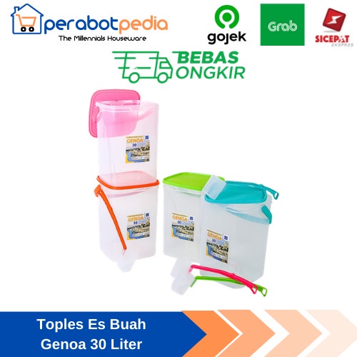 Toples Es Buah Kotak Genoa 30 liter Free Gayung