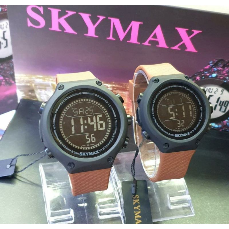 READY BERENANG. Jam Skymax Jam Tangan Anti Air Beli Satuan Beli Sepasang BisaJam Coupel Skymax COD