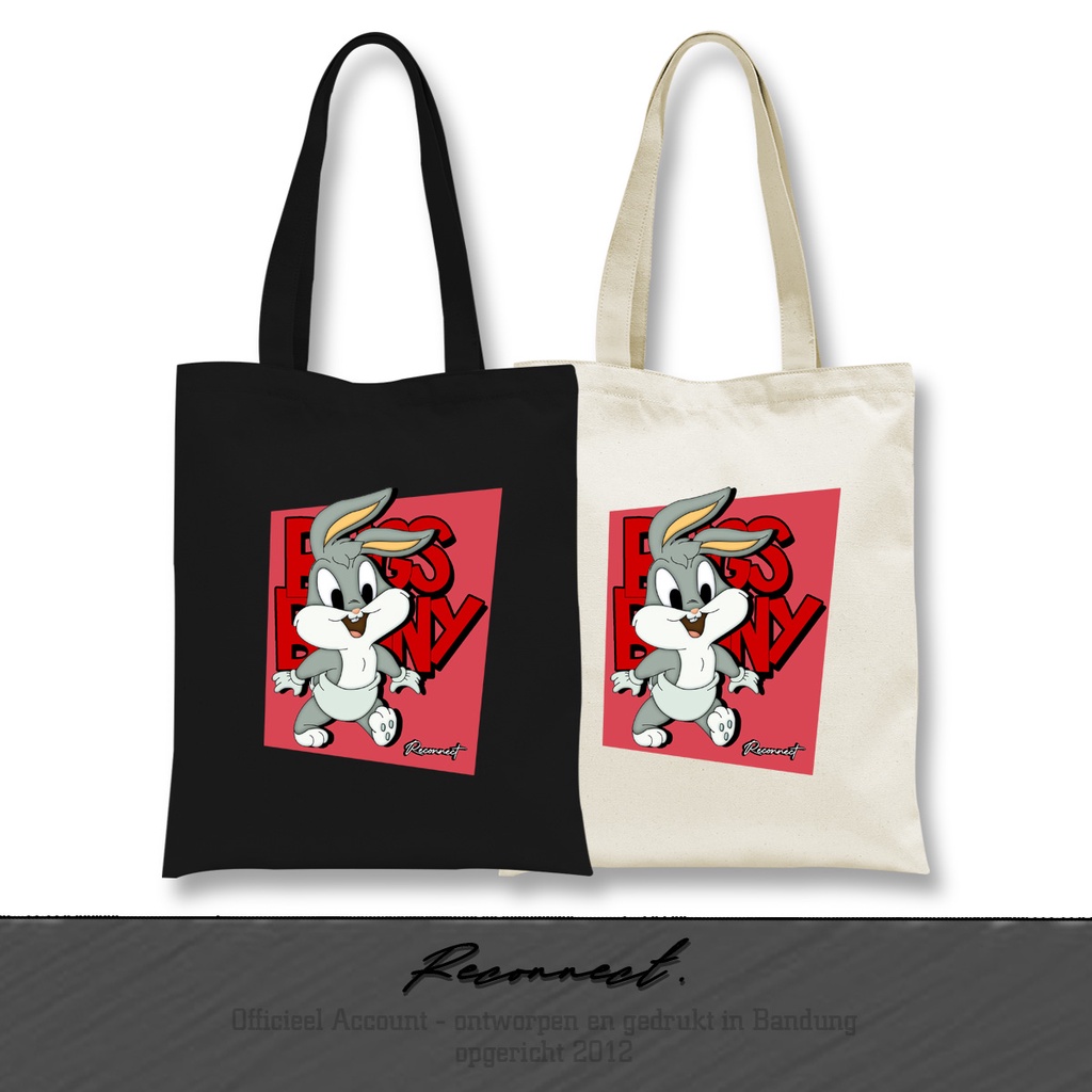 Reconnect TOTE BAG Looney Tones Babby Bugs Bunny - Gratis Tambah Nama