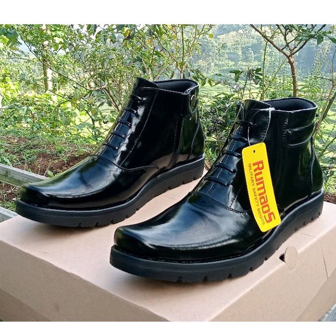 TERBARU-sepatu PDH/KANTORAN DINAS/pantofel formal kulit sapi asli hitam kilap