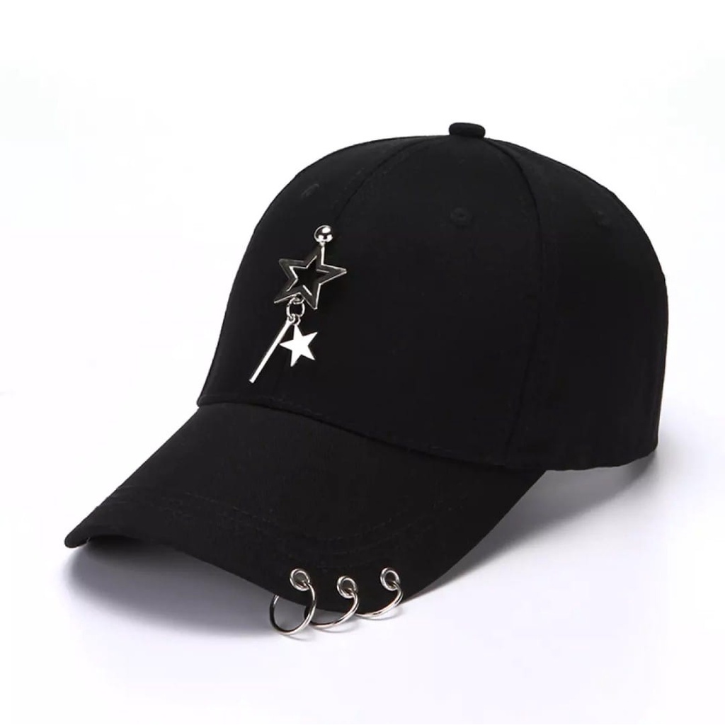 Gudangnya Topi Korea Cincin Anting topi cincin gantungan bintang / topi anting / topi Baseball ring anting