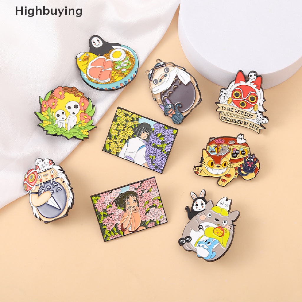 Hbid Bros Pin Enamel Desain Anime Spirited Away Totoro Untuk Koleksi