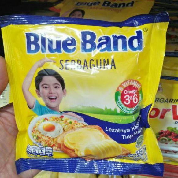 

Blue band Margarin Serbaguna 200 gr Sachet/Oles/Roti/Kue Kering/Nasi Goreng