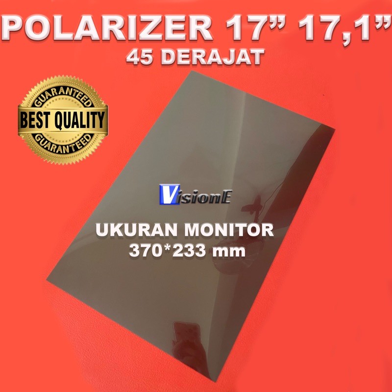 POLARIZER LCD 17 INCH 45 DERAJAT polariser LCD LED 17 Inch 45 derajat dimensi 370*233 MM WIDE