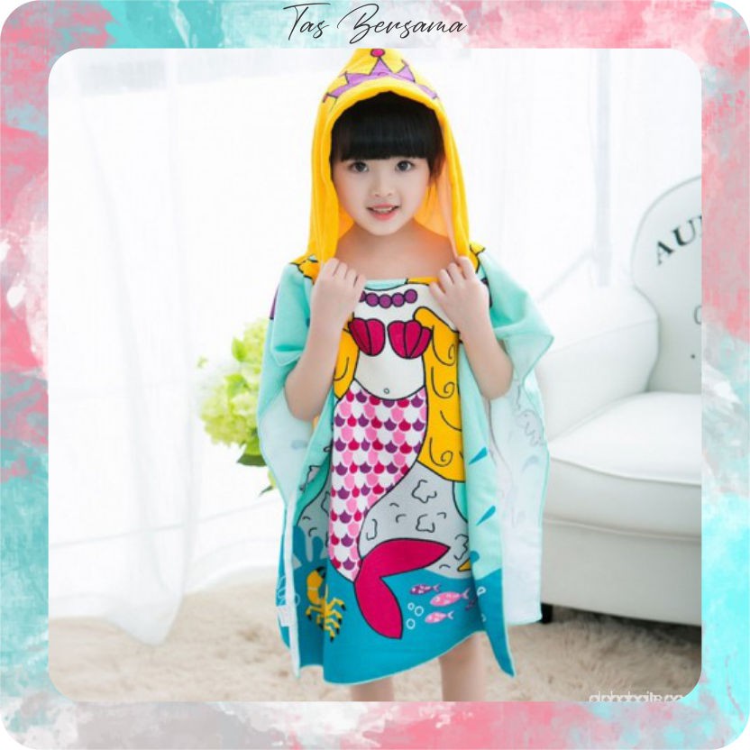 TB 28 Baju handuk anak Baju handuk ponco renang dengan TB 28 Baju handuk anak Baju handuk ponco renang dengan