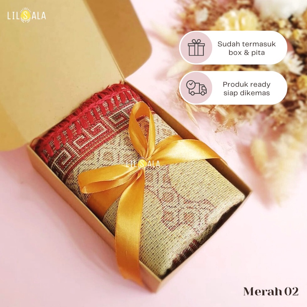 [BST/BAN] Souvenir Sajadah Travelling Turki Sudah Dikemas Box Cocok untuk Acara Akikah, Tahlilan, Lebaran, Oleh Oleh Haji, Kado Wedding, Kado Cowo, Kado Cewe